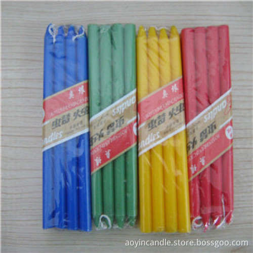 Hot Sale Small Size Multi Colour Paraffin Candle